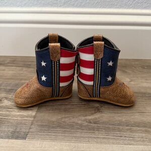 American Flag Cowboy Boots - Infant